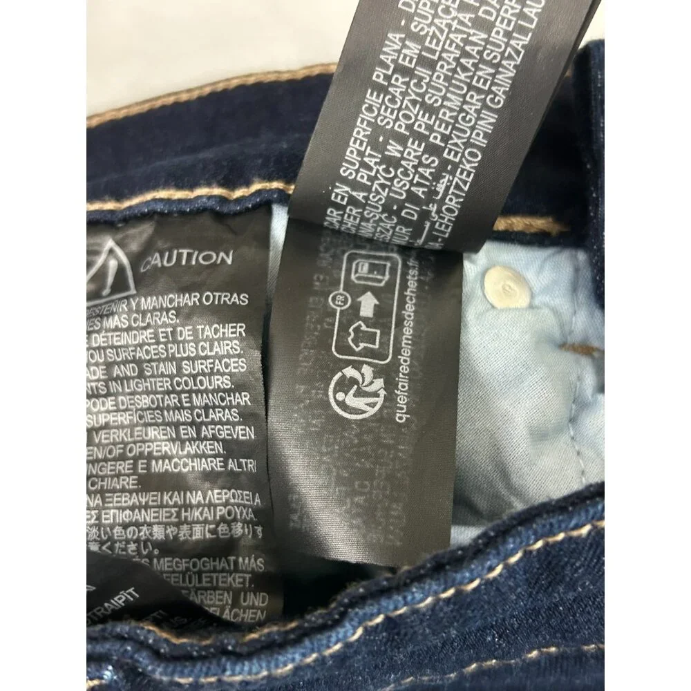 Zara Women’s US Size 4 Dark Wash Mid Rise Bootcut Jeans 33 Inch Inseam - Picture 15 of 16